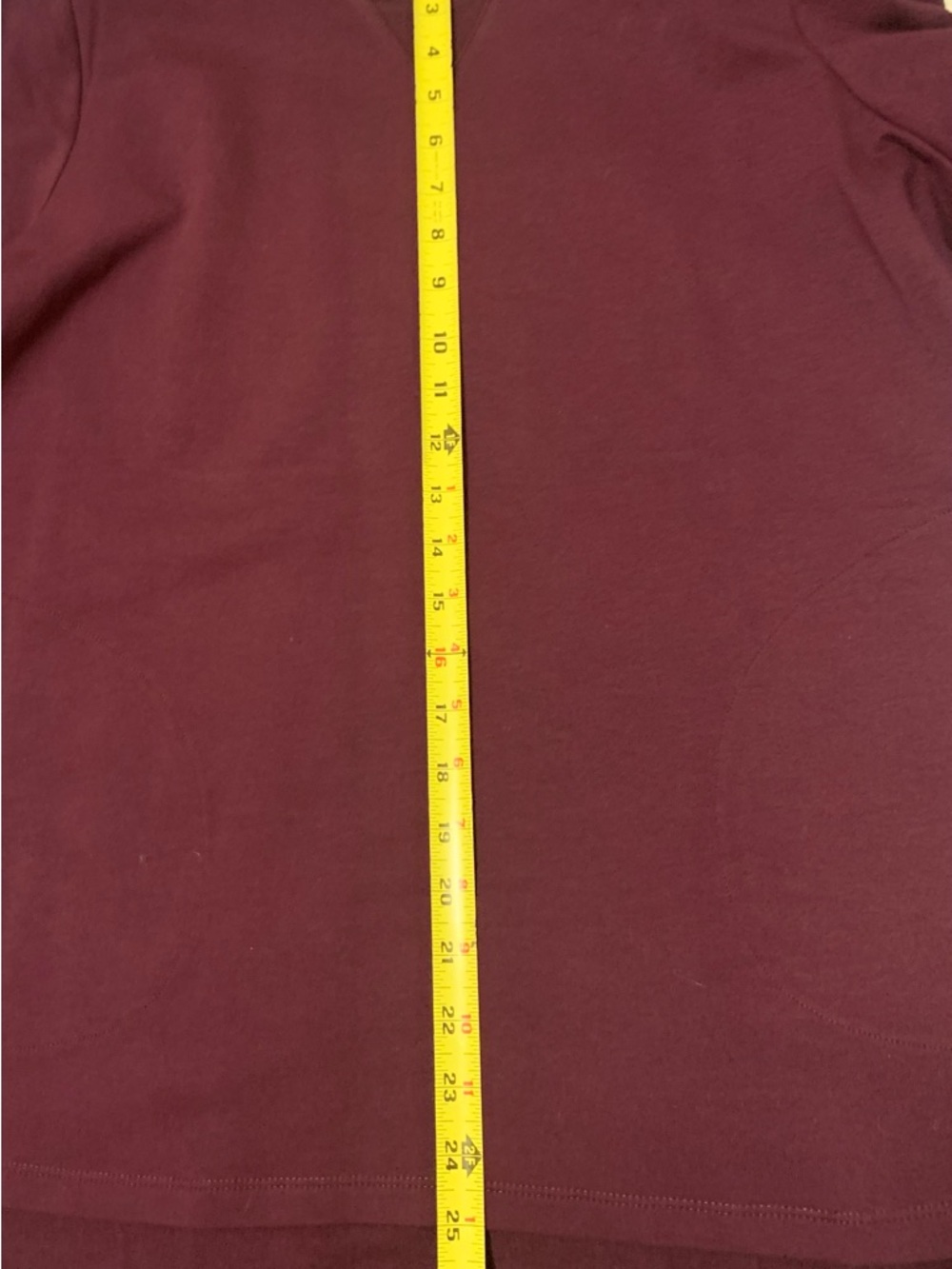 Denim&Co Active Women's Plum Crewneck Pullover - Picture 4 of 5